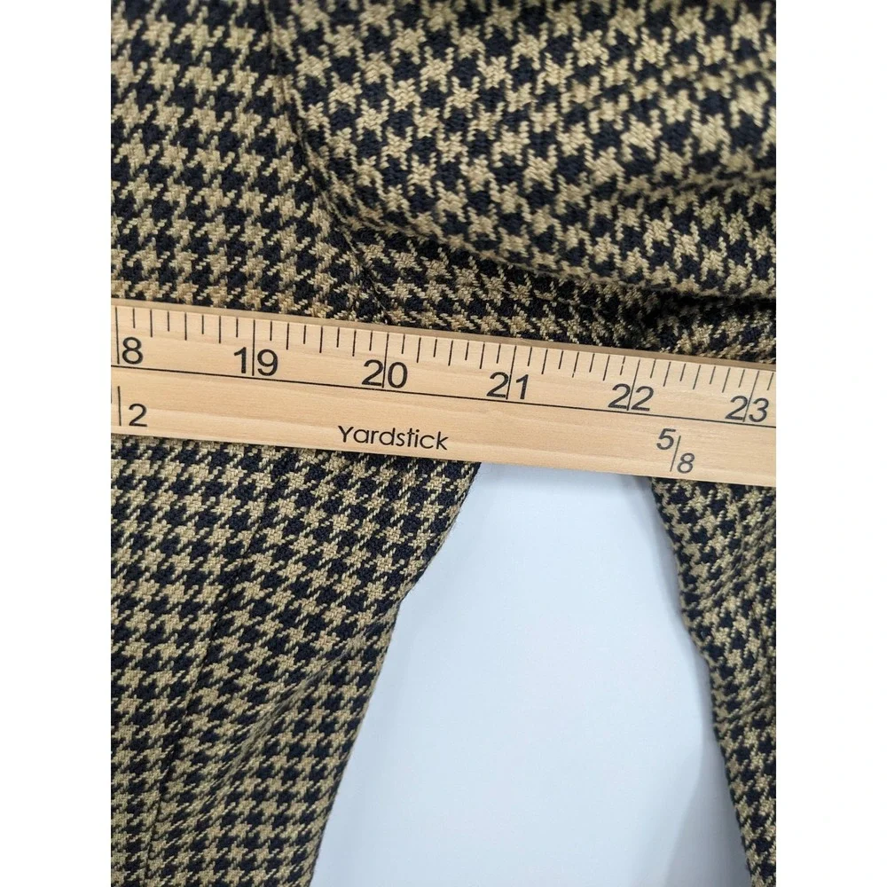 Vintage Pendleton Wool Blend Blazer Women 12 Classic Houndstooth Academia Office